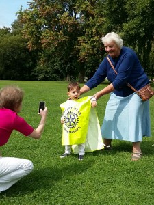 Catching them young at the Duck Race