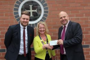 Presentation of cheque - St John's Middle School(1)